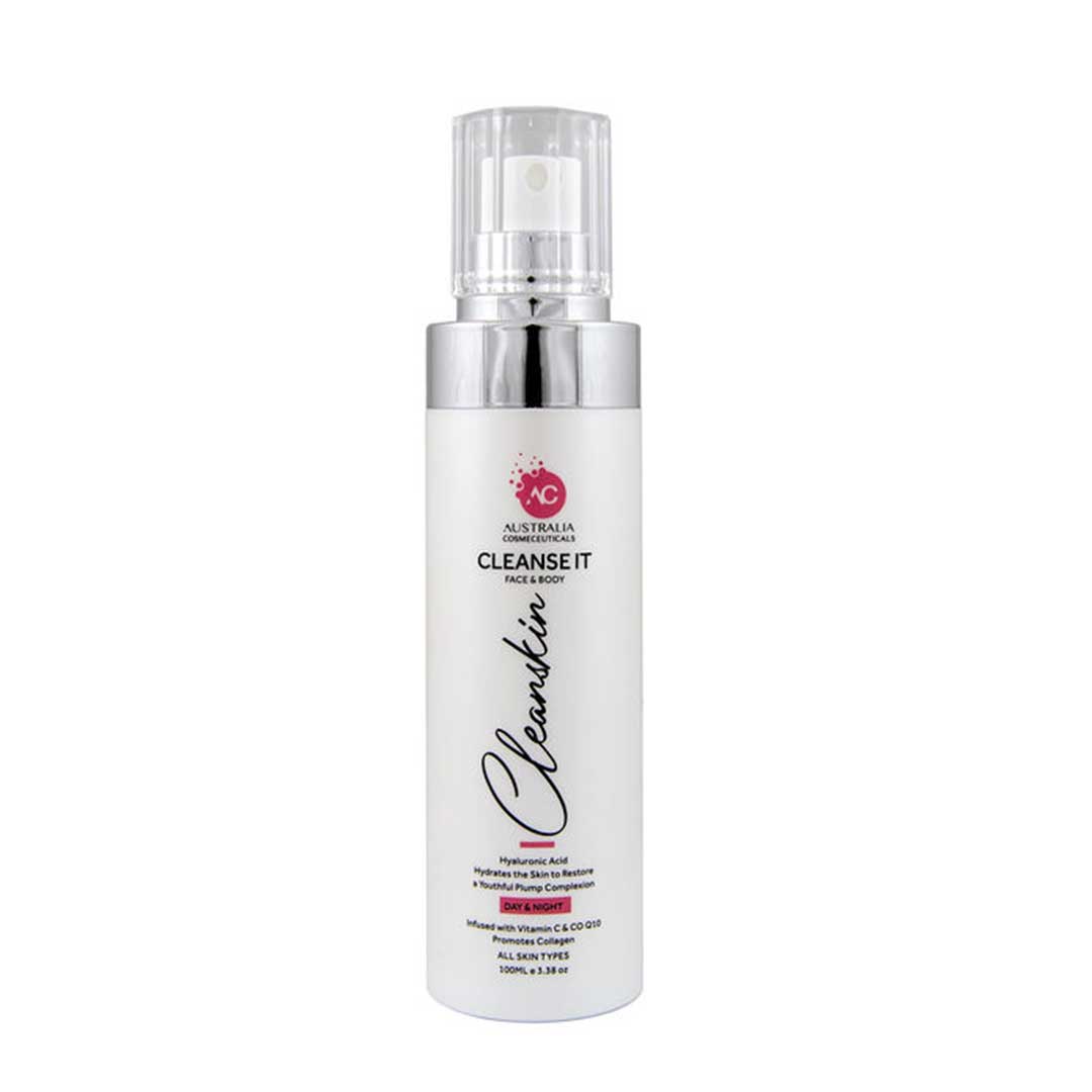 Australian Cleanse It skincare product with spray nozzle